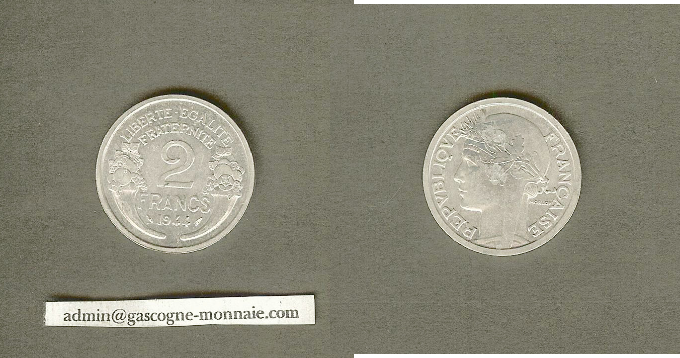 2 francs 1944 Morlon SPL